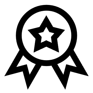 Star Badge Icon from Sharp Line - Free Set