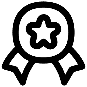 Star Badge Icon from Flex Line - Free Set