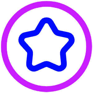 Star Circle Icon from Plump Neon - Free Set