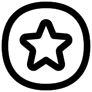 Star Circle Icon from Flex Line - Free Set