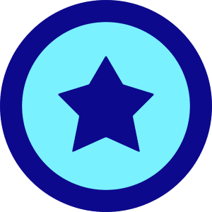Star Circle Icon from Sharp Pop - Free Set