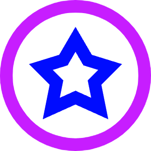 Star Circle Icon from Sharp Neon - Free Set