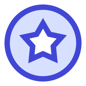 Star Circle Icon from Sharp Duo - Free Set