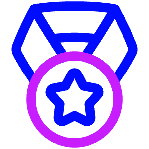 Star Medal 1 Icon from Plump Neon - Free Set