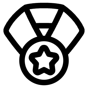 Star Medal Icon from Plump Line - Free Set
