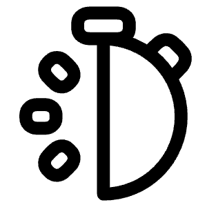 Stopwatch Half Icon from Plump Line - Free Set