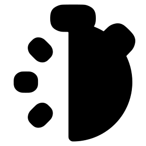 Stopwatch Half Icon from Plump Solid - Free Set