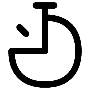 Stopwatch Three Quarter Icon from Flex Line - Free Set