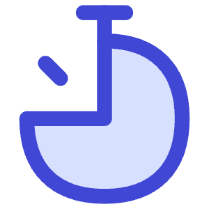 Stopwatch Three Quarter Icon from Flex Duo - Free Set
