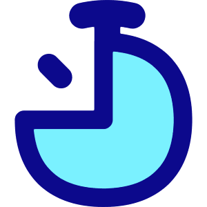 Stopwatch Three Quarter Icon from Flex Pop - Free Set