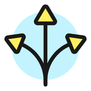 Strategy Split Icon from Ultimate Colors - Free Set