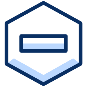 Subtract Hexagon 2 Icon from Cyber Duotone - Free Set