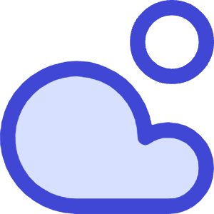 Sun Cloud Icon from Core Duo - Free Set