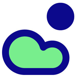 Sun Cloud Icon from Core Pop - Free Set