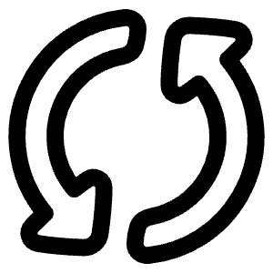 Synchronize Icon from Plump Line - Free Set