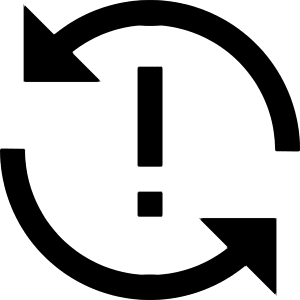Synchronize Arrow Alert Icon from Nova Line - Free Set