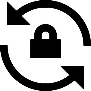 Synchronize Arrows Lock Icon from Nova Line - Free Set