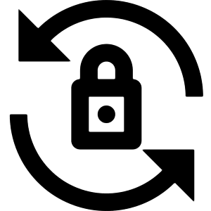 Synchronize Arrows Lock Icon from Nova Solid - Free Set