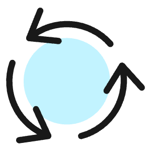 Synchronize Arrows Three Icon from Ultimate Colors - Free Set