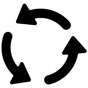 Synchronize Arrows Three Icon from Ultimate Bold - Free Set