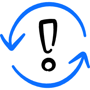 Synchronize Arrows Warning Icon from Freehand Duotone - Free Set