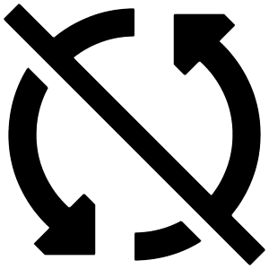 Synchronize Disable Icon from Sharp Solid - Free Set
