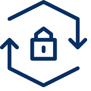 Synchronize Lock Encrypt 1 Icon from Cyber Line - Free Set