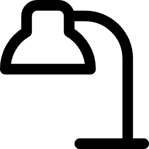 Table Lamp 1 Icon from Core Line - Free Set