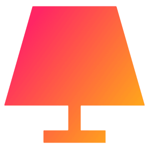 Table Lamp 2 Icon from Sharp Gradient- Free Set