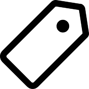 Tag Icon from Core Line - Free Set