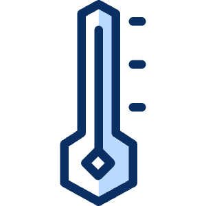 Temperature High Icon from Cyber Duotone - Free Set