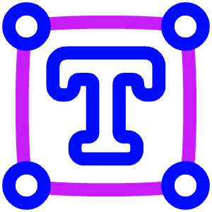 Text Box 1 Icon from Plump Neon - Free Set