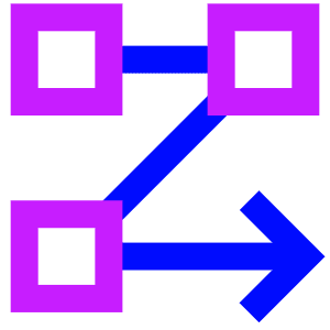 Text Flow Rows Icon from Sharp Neon - Free Set