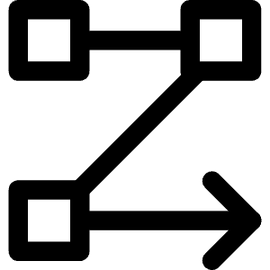 Text Flow Rows Icon from Core Line - Free Set