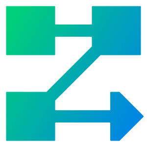 Text Flow Rows Icon from Sharp Gradient- Free Set