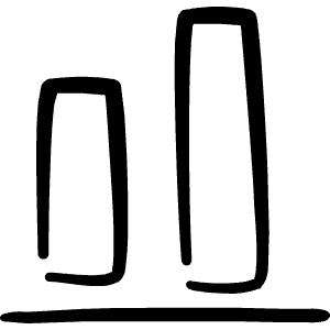 Text Formating Align Bottom Icon from Freehand Line - Free Set