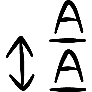 Text Formating Arrange Spacing Icon from Freehand Line - Free Set