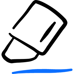 Text Formating Eraser 2 Icon from Freehand Duotone - Free Set