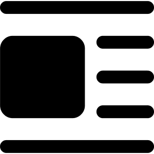 Text Image Left Icon from Ultimate Bold - Free Set