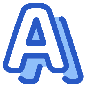 Text Shadow Icon from Plump Duo - Free Set