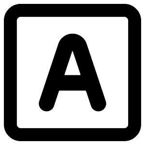 Text Square Icon from Core Remix - Free Set