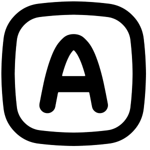 Text Square Icon from Flex Remix - Free Set