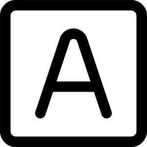 Text Square Icon from Core Line - Free Set