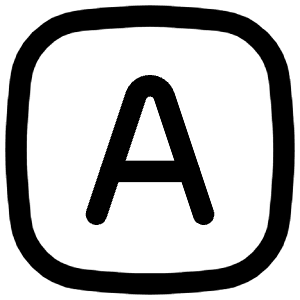 Text Square Icon from Flex Line - Free Set