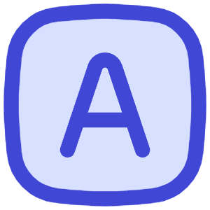 Text Square Icon from Flex Duo - Free Set