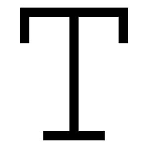 Text Style Icon from Sharp Line - Free Set