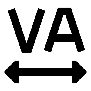 Text Tracking Icon from Sharp Solid - Free Set