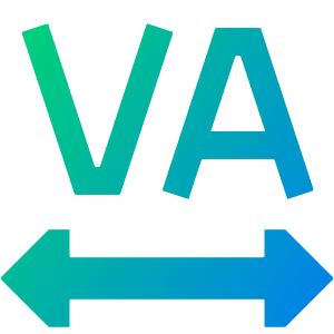 Text Tracking Icon from Sharp Gradient- Free Set