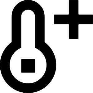 Thermometer Positive Icon from Sharp Remix - Free Set