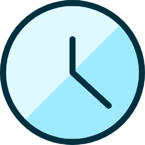 Time Clock Circle Icon from Ultimate Duotone - Free Set